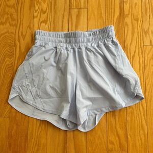 Lululemon Track That Mid-Rise Lined Short 5" in pastel blue